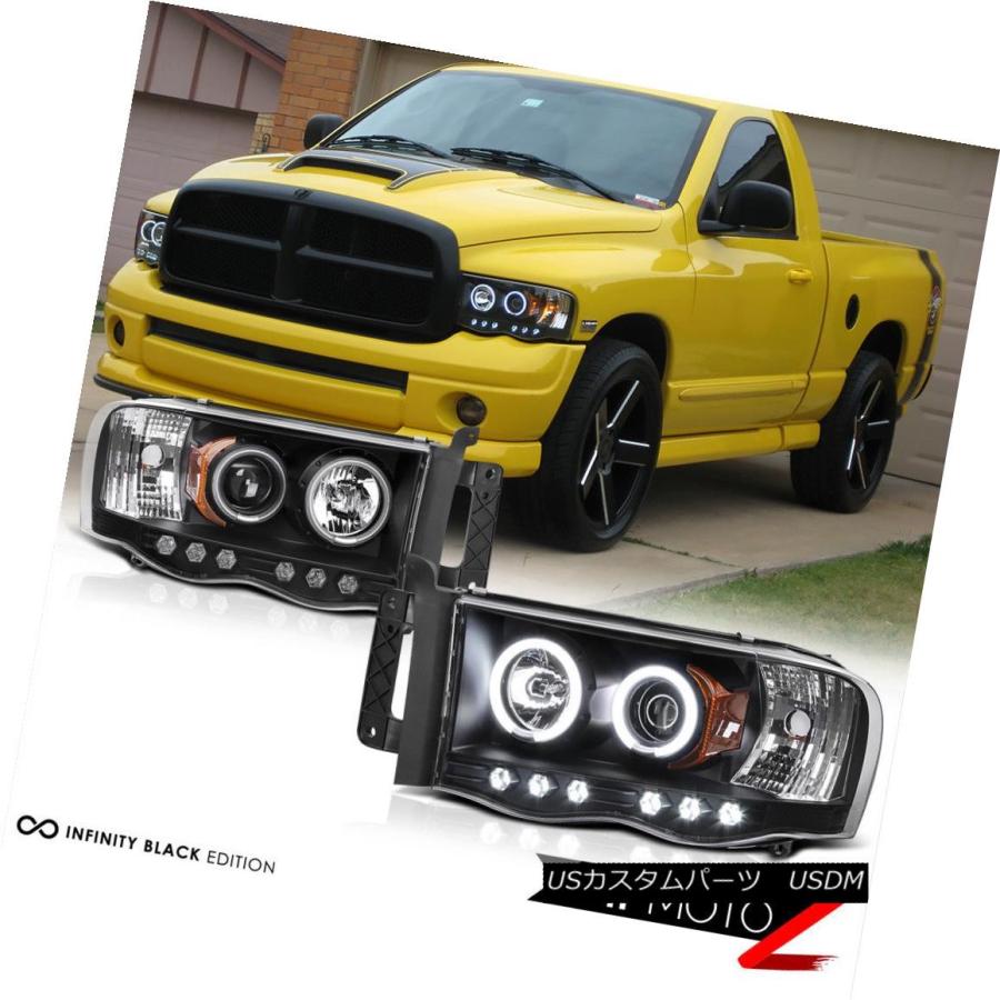 ヘッドライト 2002-2005ダッジ・ラム・トラックCCFL Halo LED 