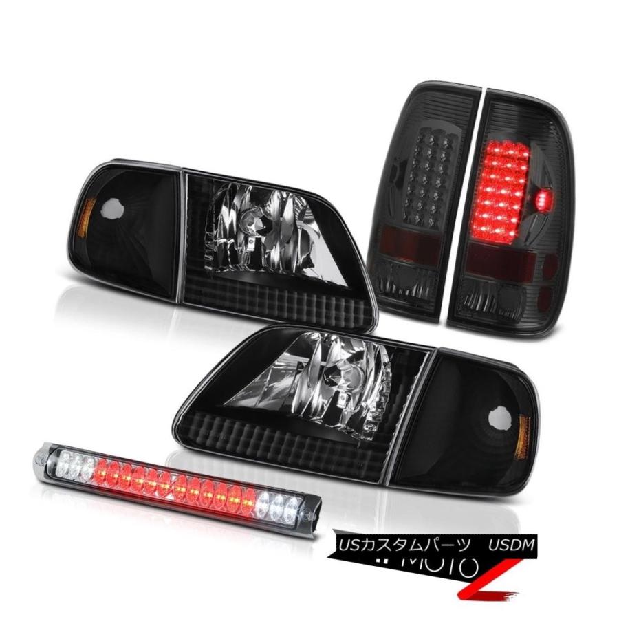 前照灯 97 98 99 00 01 02 03 F150パーキングヘッドランプスモークLEDタイルランプハイストップクローム 97 98 99 ライト、レンズ-車、バイク、自転車