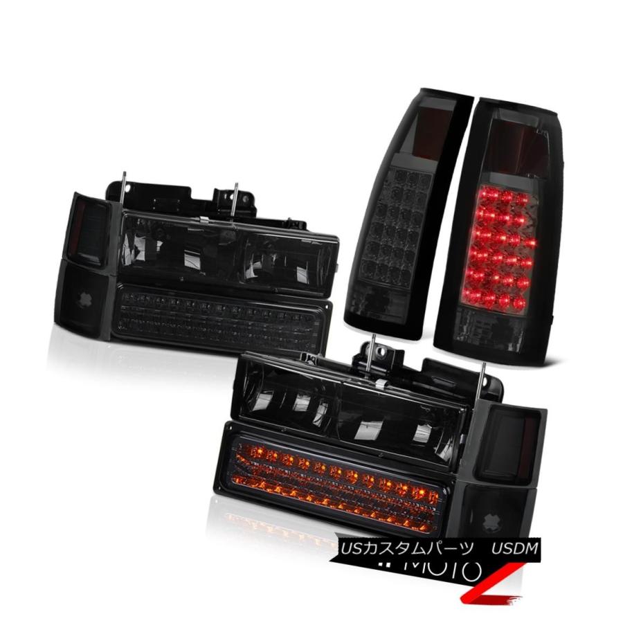 前照灯 1994-2000 C2500 C3500 K2500 K3500スモークリアテールライトヘッドライトバンパーランプ 1994-2000 その他ライト-車、バイク、自転車-ライト、レンズ