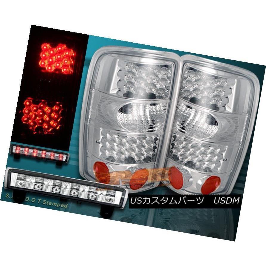 テールランプ 00-06 CHEVY SUBURBAN TAHOE GMC YUKON LEDテールランプ＆amp; 3RDブレーキライトクローム 0 ライト、レンズ-その他ライト