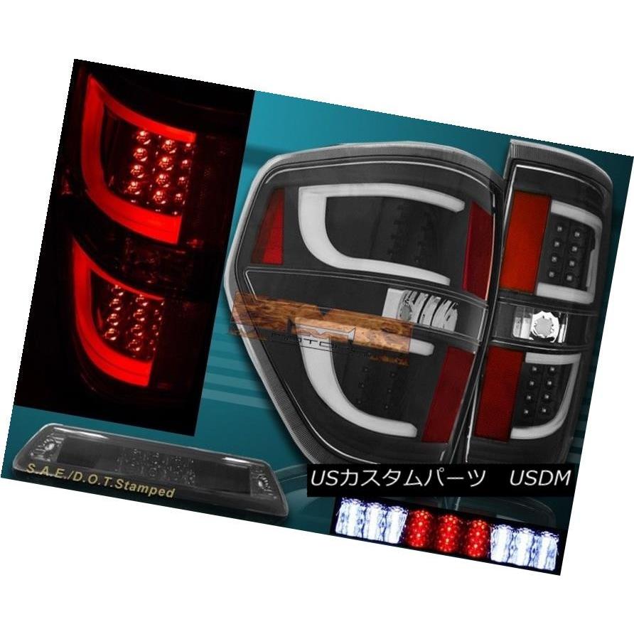 テールライト 09-14フォードF150 XL XLT STXブラックハウジングLEDテールライトG2 + 3rdブレーキライト 09-14 Ford