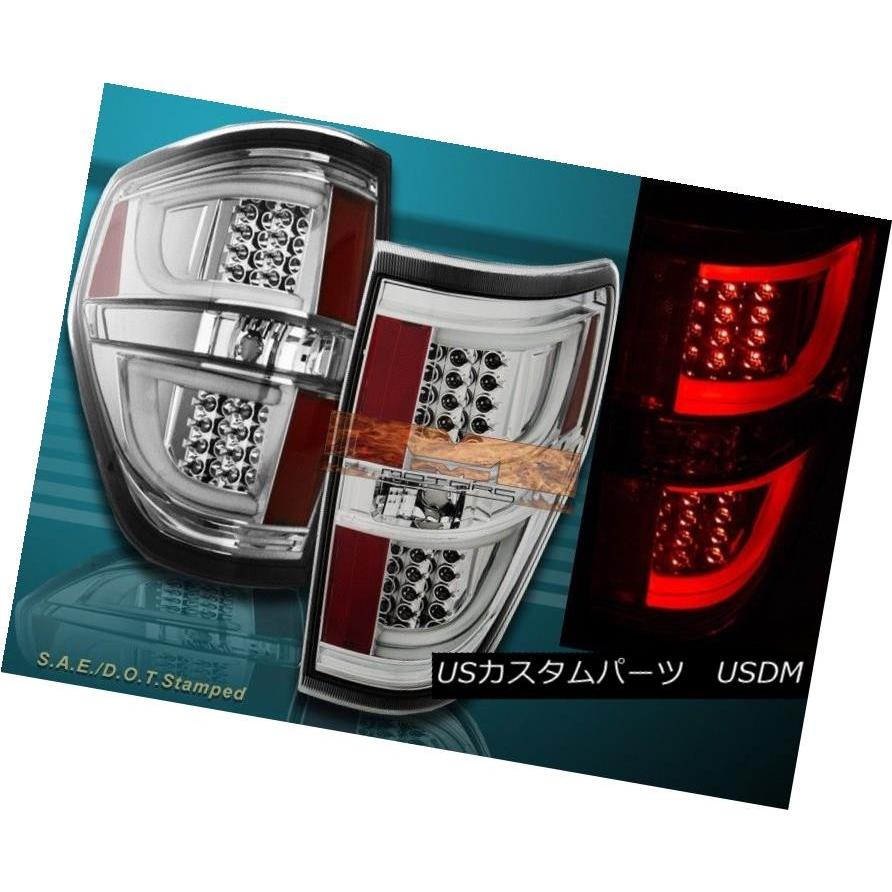 テールランプ 2009-2014ジェラルド・r・フォードF150 XL / XLT / STX / FX4クロームハウジングクリアレンズLEDテールランプV2 200 車、バイク、自転車-自動車