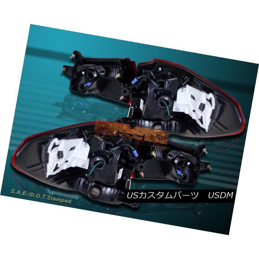 テールライト RED CLEAR 2010-2013 SUBARU OUTBACK 4PCS BMW STYLE LEDストリップLEDテールライトの画像
