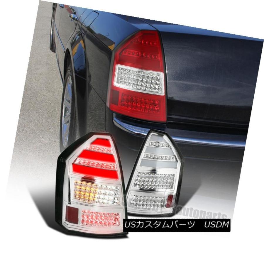 テールランプ 2005-2007クライスラー300C LEDバーテールライトブレーキリアライトクロームペア 2005-2007 Chrysler 30 ライト、レンズ-自動車-車、バイク、自転車