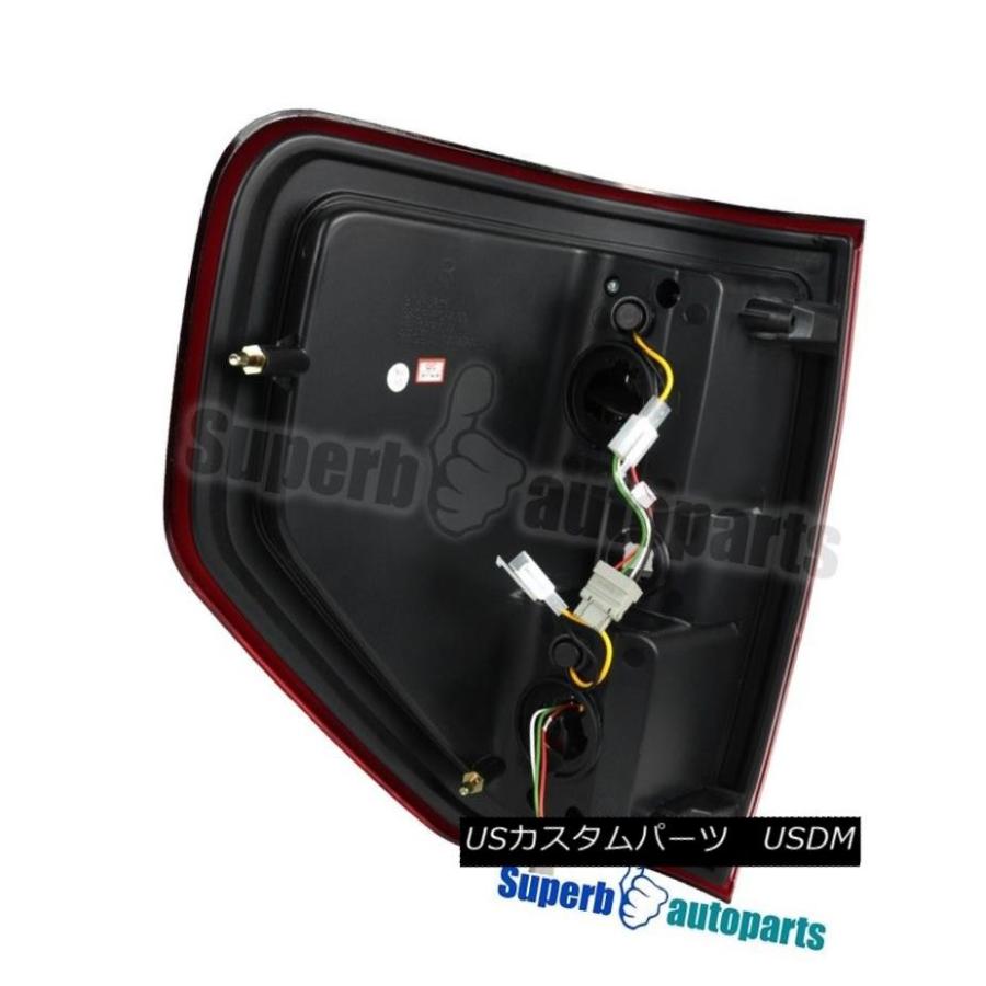 テールライト 2009-2014フォードF150ピックアップLEDリアブレーキランプテールライトターンシグナルレッドペア 2009-2014 Fordの画像