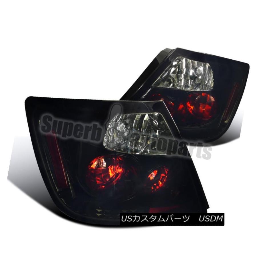 テールライト 2004-2010シオンtC JDM交換スモークテールライトブレーキランプ光沢ブラック 2004-2010 Scion tC JDM R