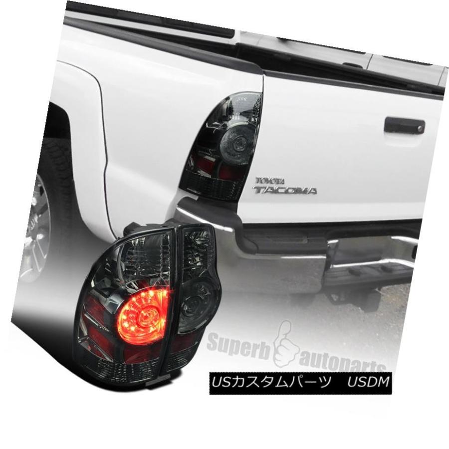 テールランプ 2005-2015トヨタタコマX走者煙水晶体LEDテールブレーキライトランプ 2005-2015 Toyota Tacoma X-R ライト、レンズ-車、バイク、自転車