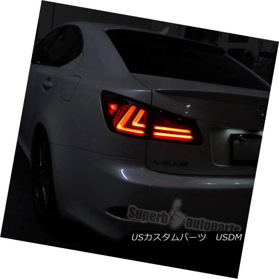 テールライト 2006  -  2008年レクサスIS250 IS350 LEDテールライトブレーキランプブラック 2006-2008 Lexus Iの画像