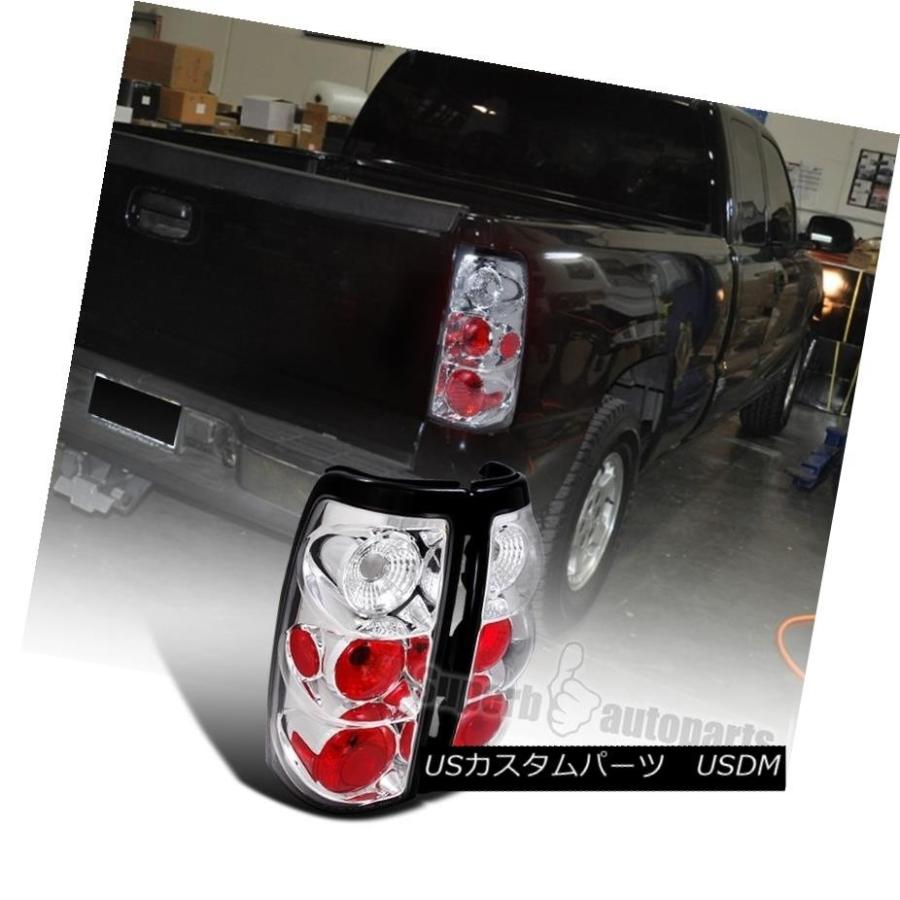 テールランプ 1999-2002シボレーシルバラード/ GMCシエラフリートサイドテールランプブレーキライトクローム 1999-2002 Chevy 自動車-ライト、レンズ-その他ライト