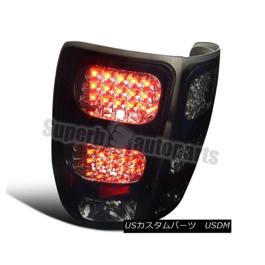 テールライト 2007-2014 GMC Sierra 1500 2500 3500 LEDテール・ブレーキ・ライトGlossy Black Smok