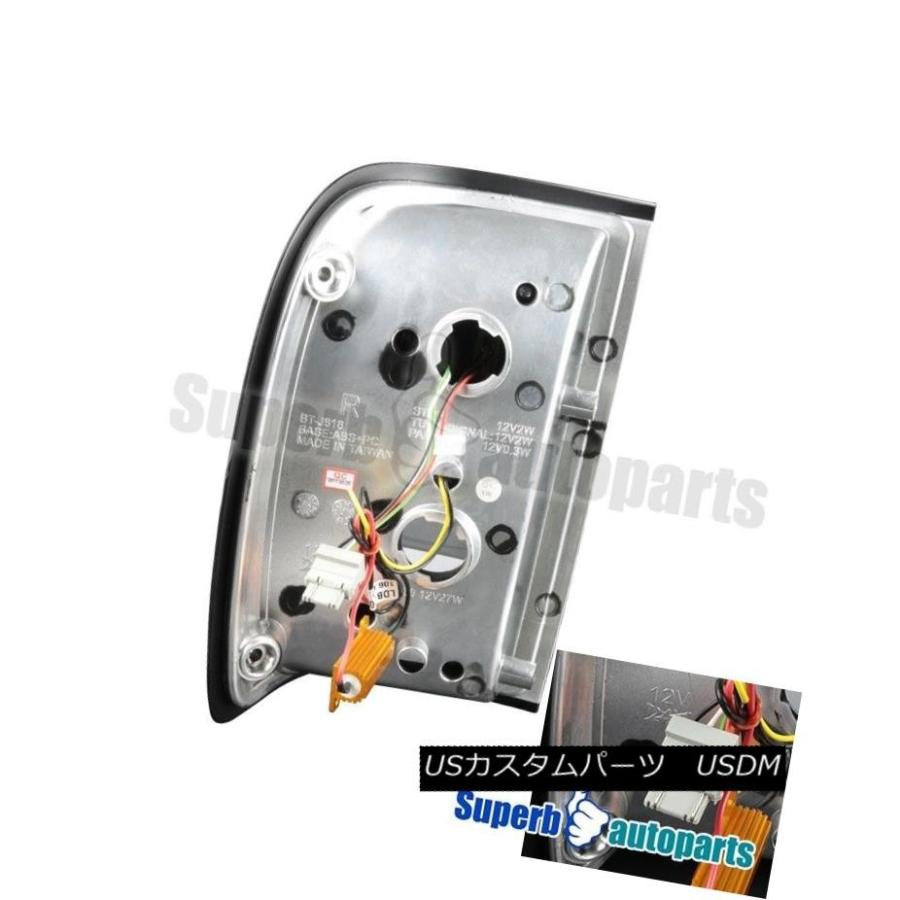 テールライト 2006年?2011年フォードレンジャーブラックユーロリアLEDテールライトブレーキランプペア 2006-2011 Ford Rangeの画像