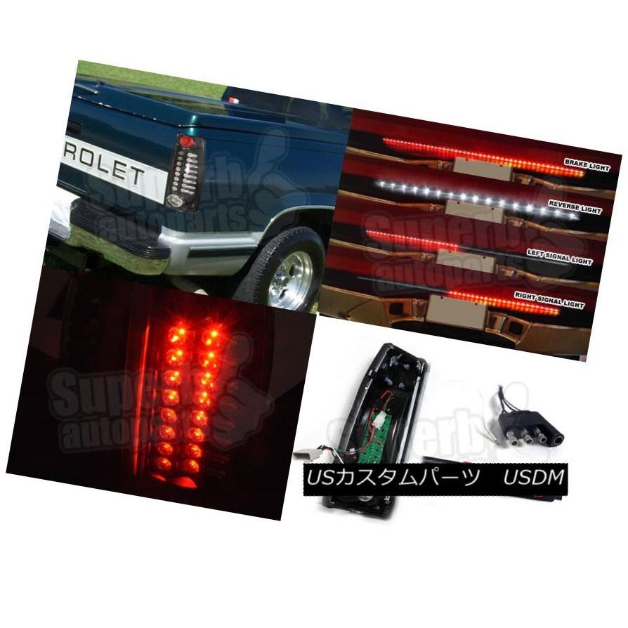テールライト 1988-1998シボレーC10 C / KシルバラードLEDテールライトブラック+テールゲートライトバー49 \" 1988-1998の画像