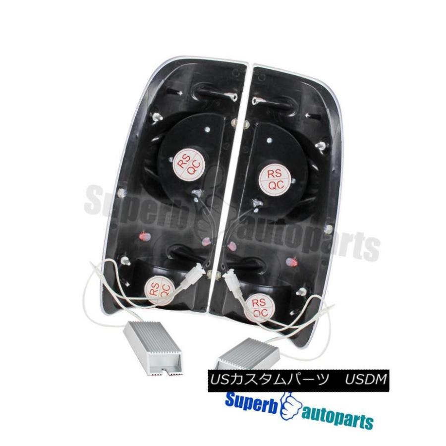 テールライト 97-03 Ford F150 F250 SuperDuty StylesideスモークレンズLEDリアテールブレーキライト 97-03_2