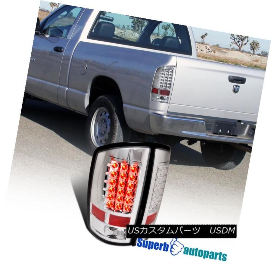 テールライト 2002-2006 Dodge Ram 1500 2500 3500 LEDテールライトブレーキランプクロームクリア 2002-2006