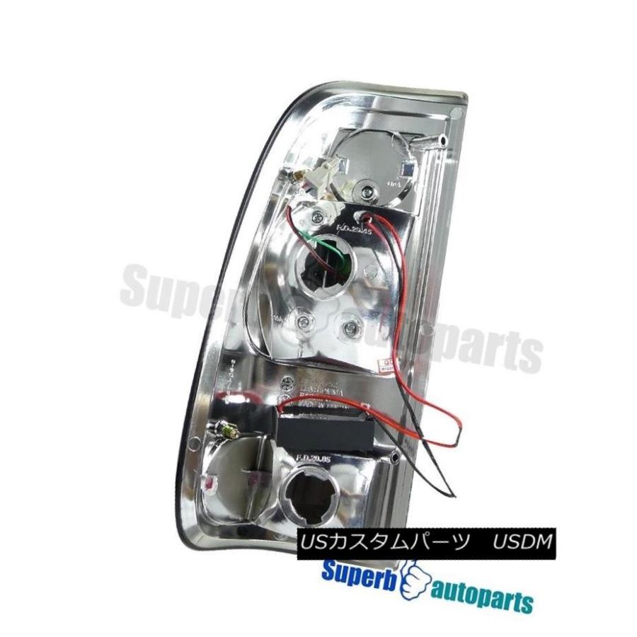 テールライト 1997-2003 Ford F150 F250 Styleside LEDテールブレーキライトランプGlossy Black 1997の画像