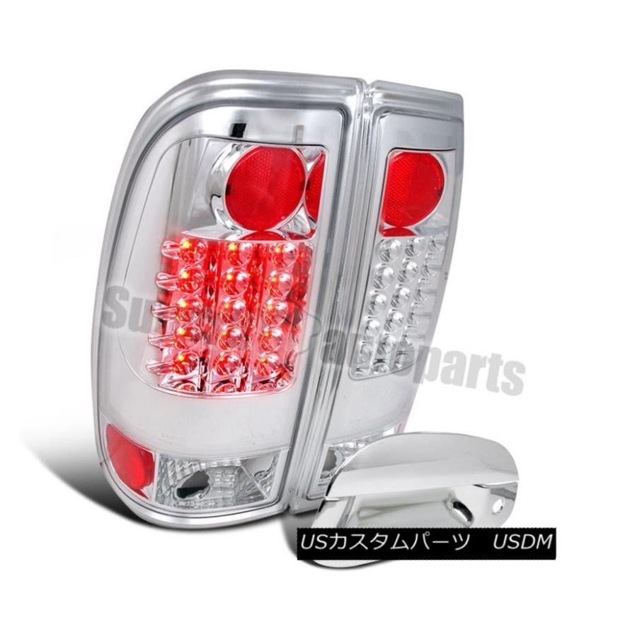 テールライト 1997-2003 F150 Styleside LEDブレーキライトクリア+テールゲートハンドルカバークローム 1997-2003 F