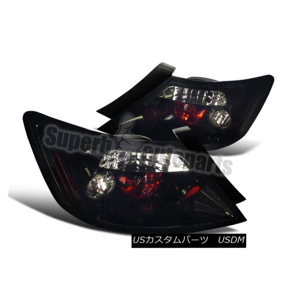 テールランプ 2006  -  2011年ホンダシビック2drクーペ煙テールブレーキライトグロスブラック For 2006-2011 Honda Ci その他ライト-車、バイク、自転車-自動車