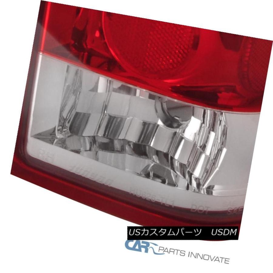 テールライト 日産用04-13タイタンLEDテールライトブレーキストップリアランプレッドクリア For Nissan 04-13 Titan LEDの画像