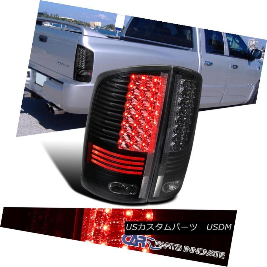 テールライト 2002-2006 Dodge Ram 1500 2500 3500ブラッククリアLEDテールライトリアランプペア 2002-2006