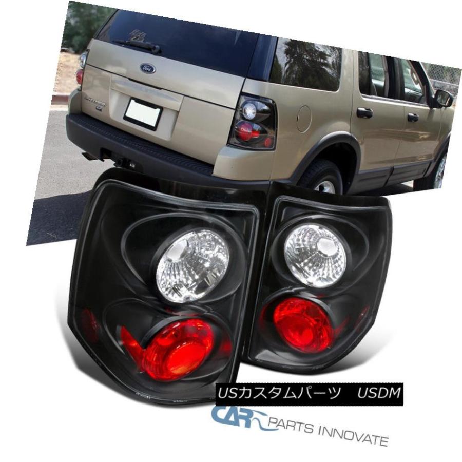 テールライト フォード02-05 Explorer 4Drパーキングテールライトリアブレーキランプブラック Ford 02-05 Explorer 4