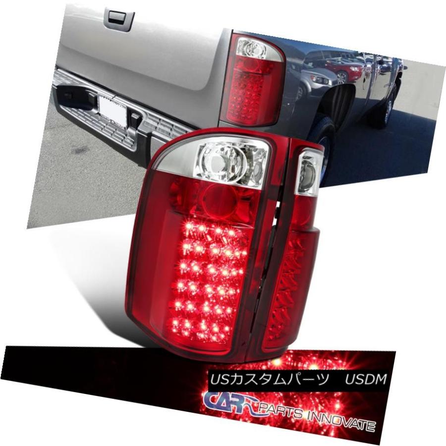 テールライト 2007-2014 Chevy Silverado 1500 2500 3500ピックアップレッドLEDテールライトリアランプ 2007