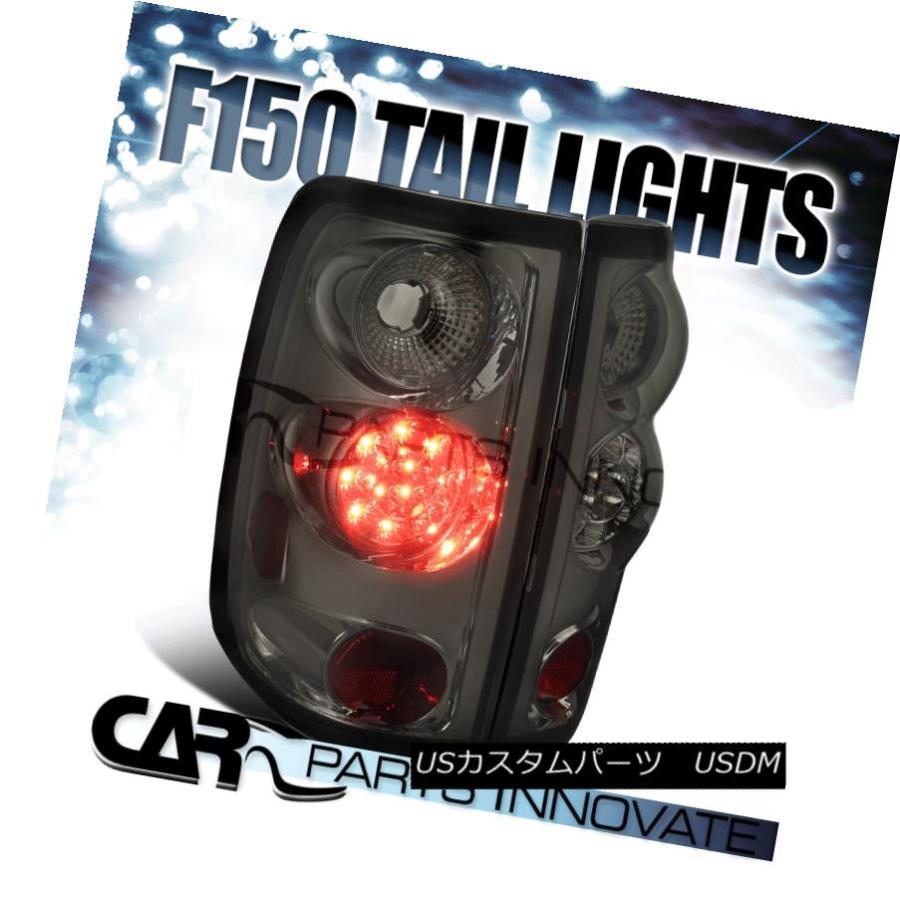 テールライト 04-08 Ford F150 Styleside Smoke LEDテールライトリアブレーキランプLeft + Right 04-08