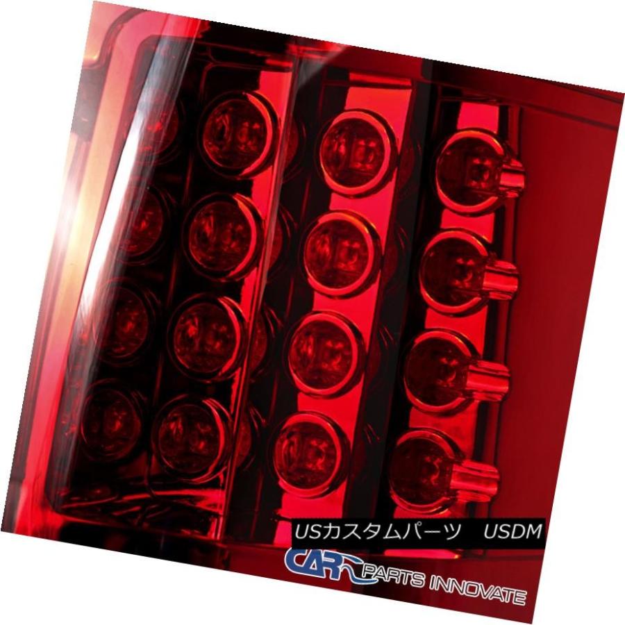 テールライト 2009-2014フォードF150トラックピックアップレッドLEDテールライトリアブレーキランプ左+右 2009-2014 Ford Fの画像