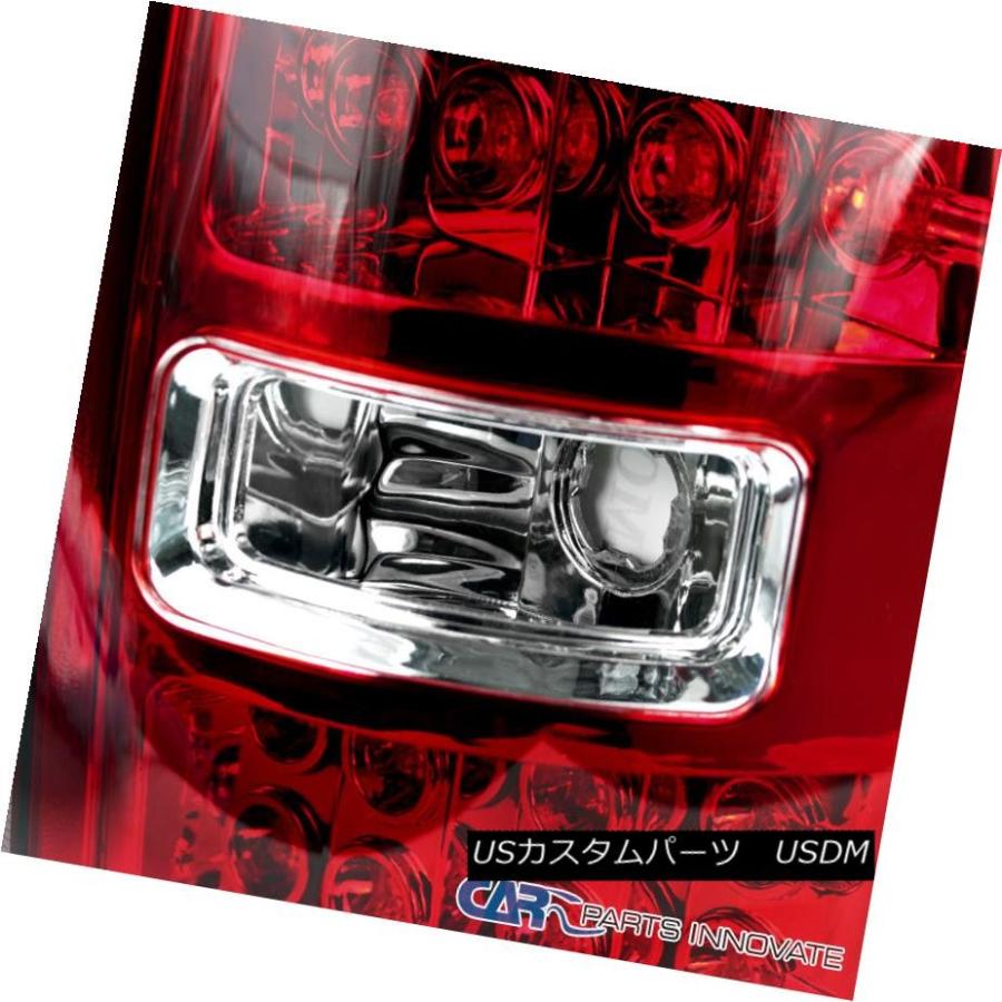 テールライト 2009-2014フォードF150トラックピックアップレッドLEDテールライトリアブレーキランプ左+右 2009-2014 Ford Fの画像