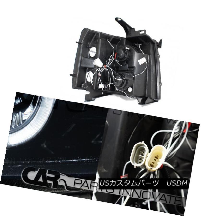 テールライト 光沢のある黒07-14 Silverado LEDハロープロジェクターヘッドライト+スモール ke LEDテーの画像