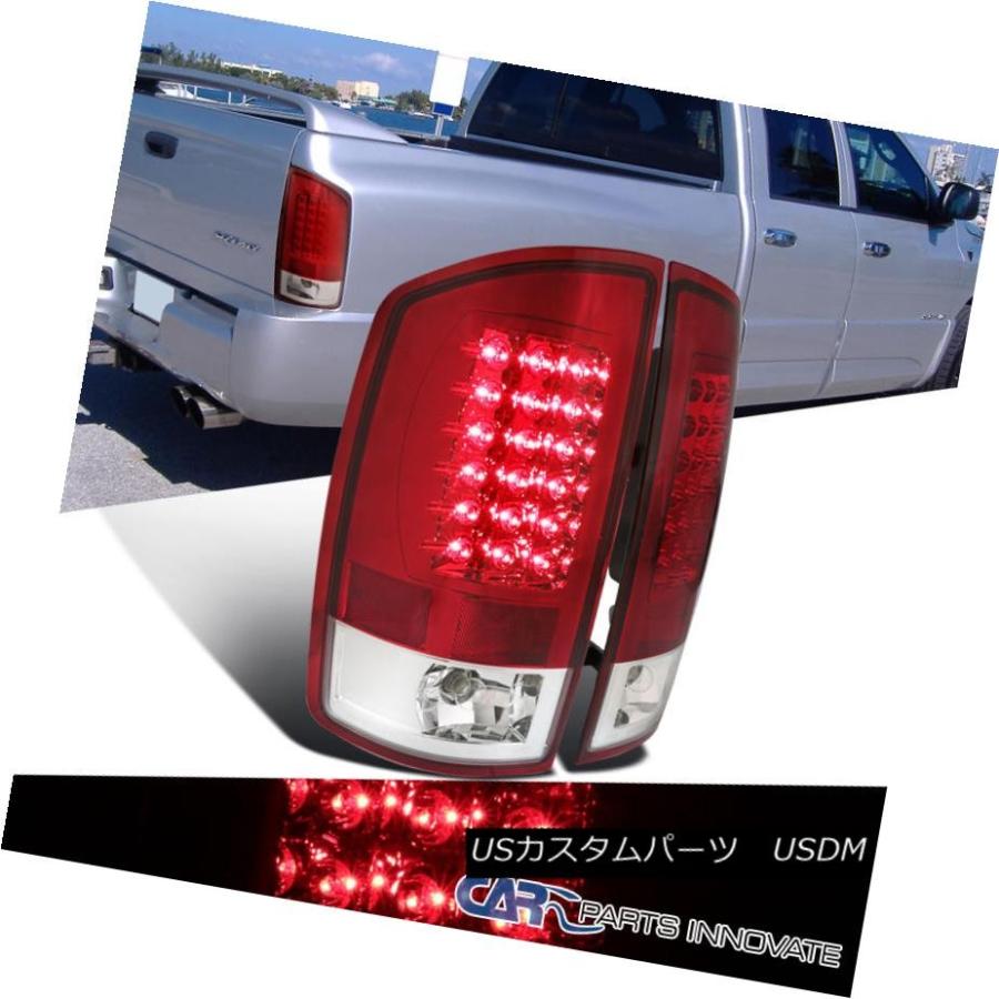 テールライト 2002-2006 Dodge Ram 1500 2500 3500ピックアップレッドクリアLEDテールライトリアランプ 2002-20
