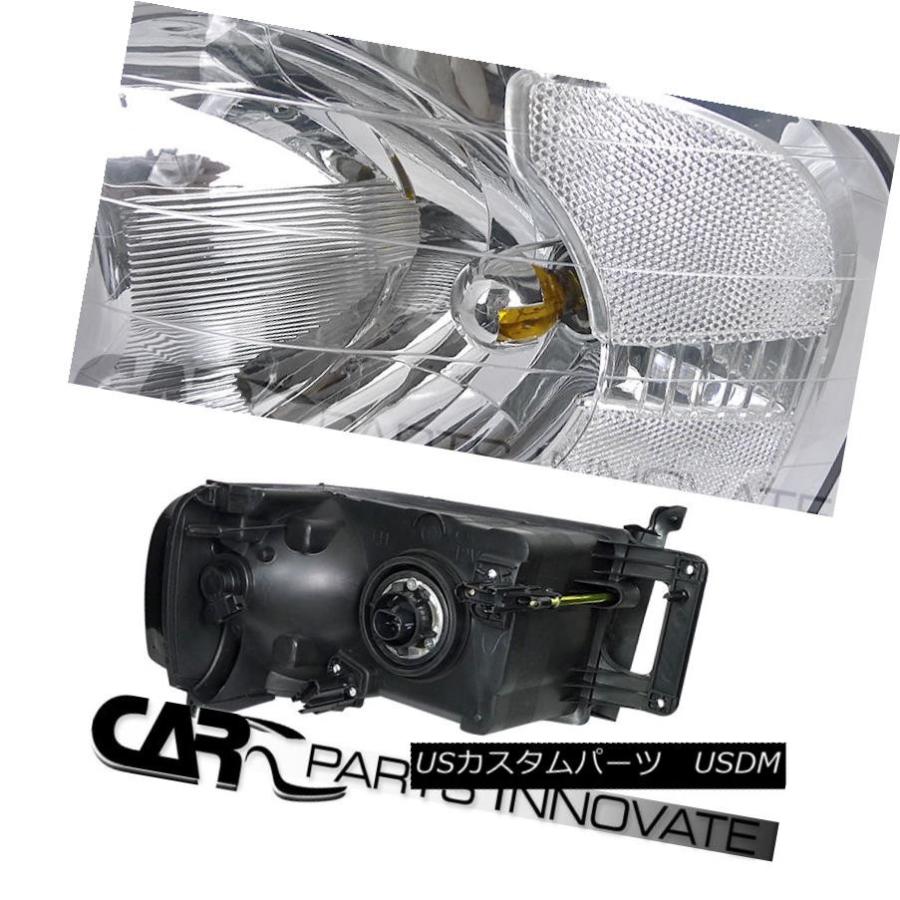 テールライト 02-05 Ram 1500/2500/3500クリアクリスタルヘッドライト+ Chr  omeテールブレーキの画像