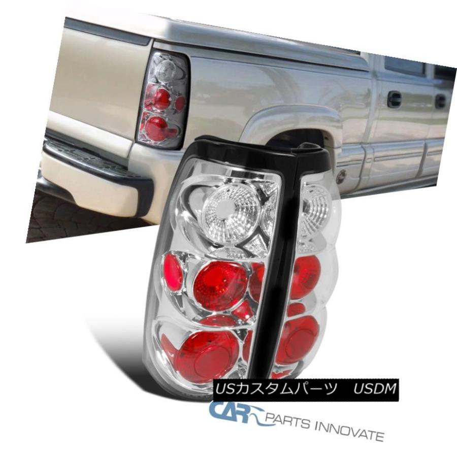 テールライト 03-06 Silverado Sierra Pickupトラックテールライトブレーキリアライトクロームクリア 03-06 Silver