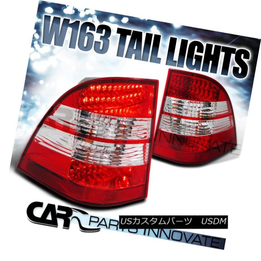 テールライト 98-05メルセデスベンツW163 MクラスML430 ML500レッドクリアLEDテールライトリアランプ 98-05 Mercedes
