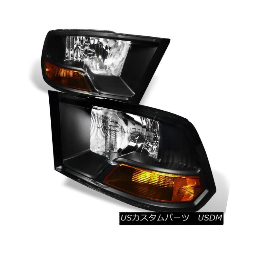 テールライト 09-17ダッジラムブラックハウジングヘッドライト+スモークLEDテールライト 09-17 Dodge Ram Black housinの画像