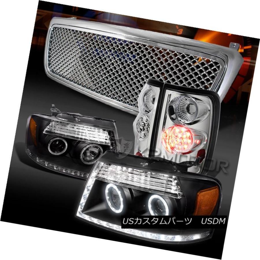 テールランプ 04-08 F150黒いことLED DRL映写機前照灯+ Chr  ome LED尾っぽ照明ランプ+ 車、バイク、自転車-その他ライト-ライト、レンズ