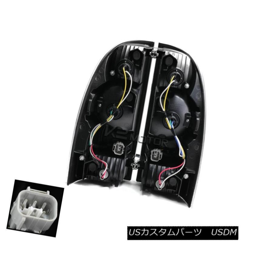 テールライト 2005-2015トヨタタコマベースXランナーレッドクリアLEDリアテールブレーキライト 2005-2015 Toyota Tacomaの画像