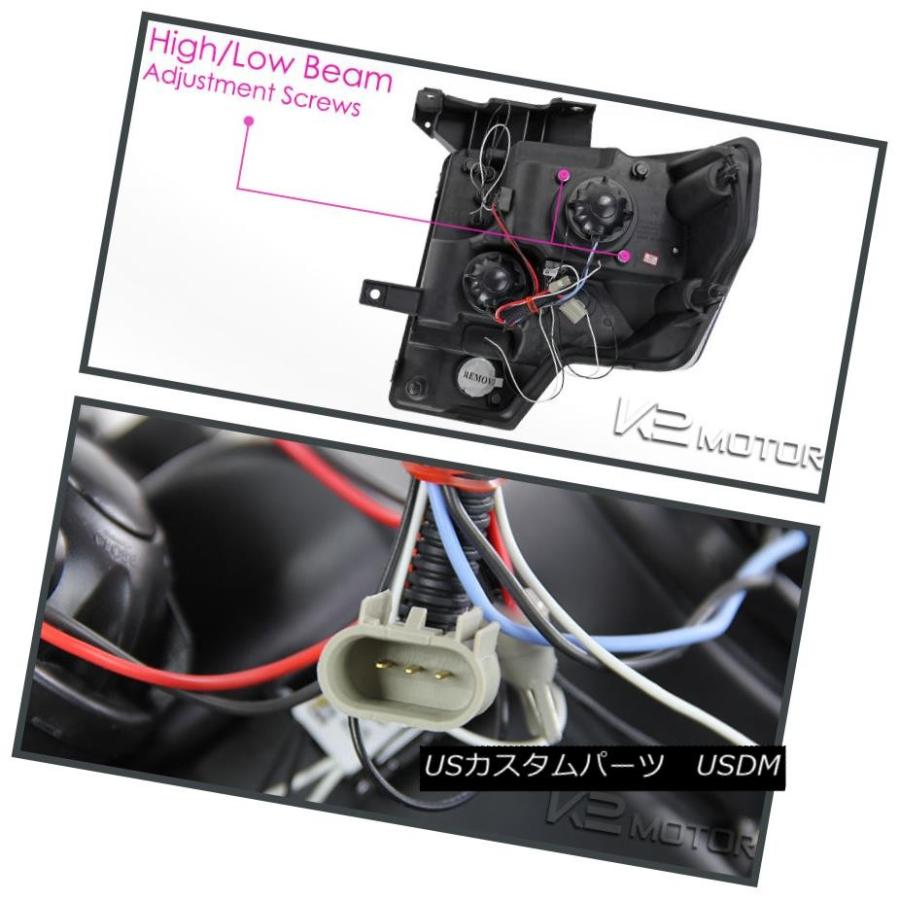 テールライト 2009-2014 F150 XLTハロープロジェクターブラックヘッドライト+ LEDブレーキテールランプ 2009-2014 F150の画像