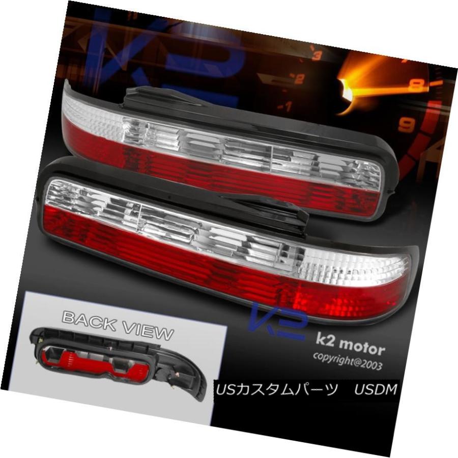 テールライト テールライトリアランプレッドクリア1989-1994日産240SX S13クーペ Tail Lights Rear Lamps Red