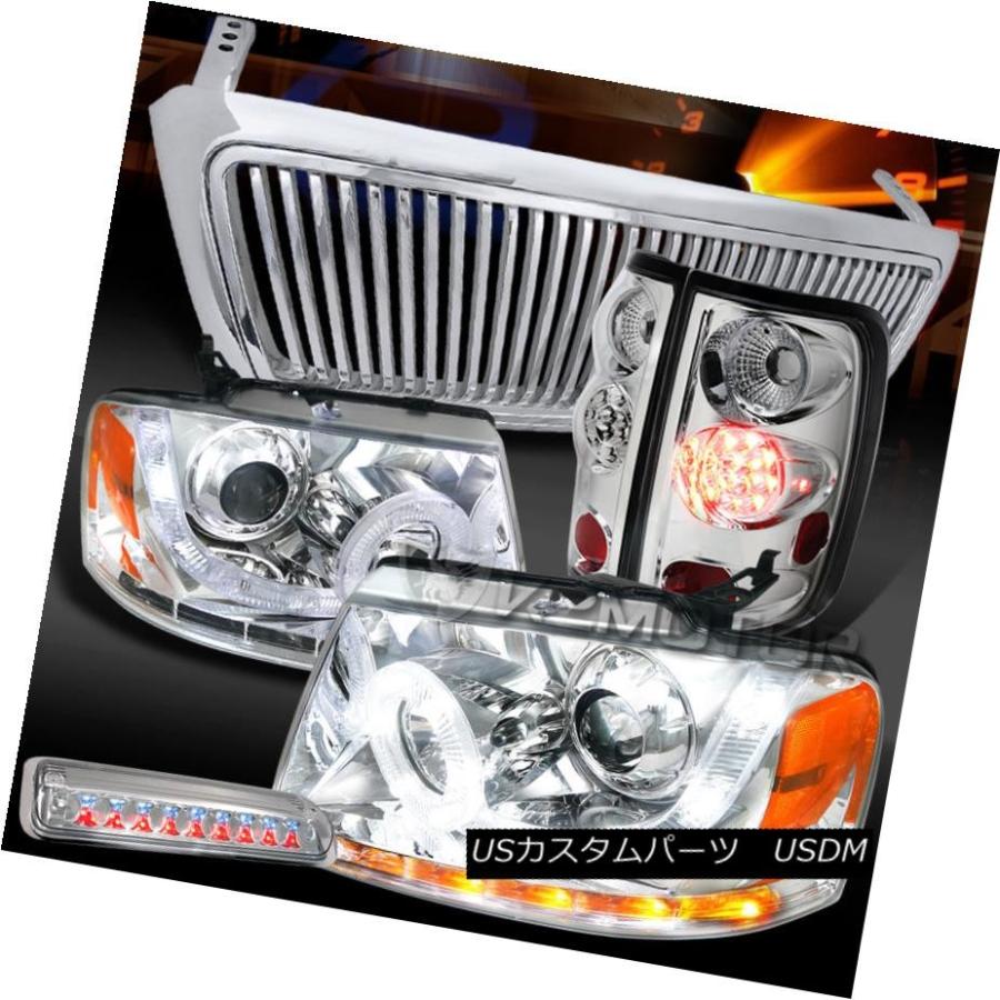 テールライト 04-08 F150クロームSMD DRLヘッドライト+ Ver  tical Grille + LEDテール3rdブレーキラ