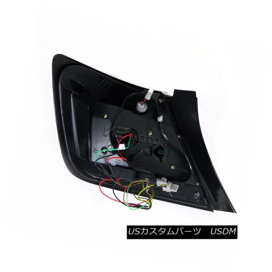 テールライト 2004-2010シオンtC JDMクリスタルブラックLEDリアブレーキテールライトペア 2004-2010 Scion tC JDMの画像