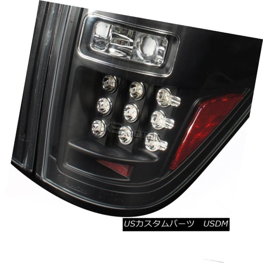 テールライト 2009-2014フォードF150トラックSTX Fx4ブラックLEDブレーキテールライト左+右 2009-2014 Ford F150の画像