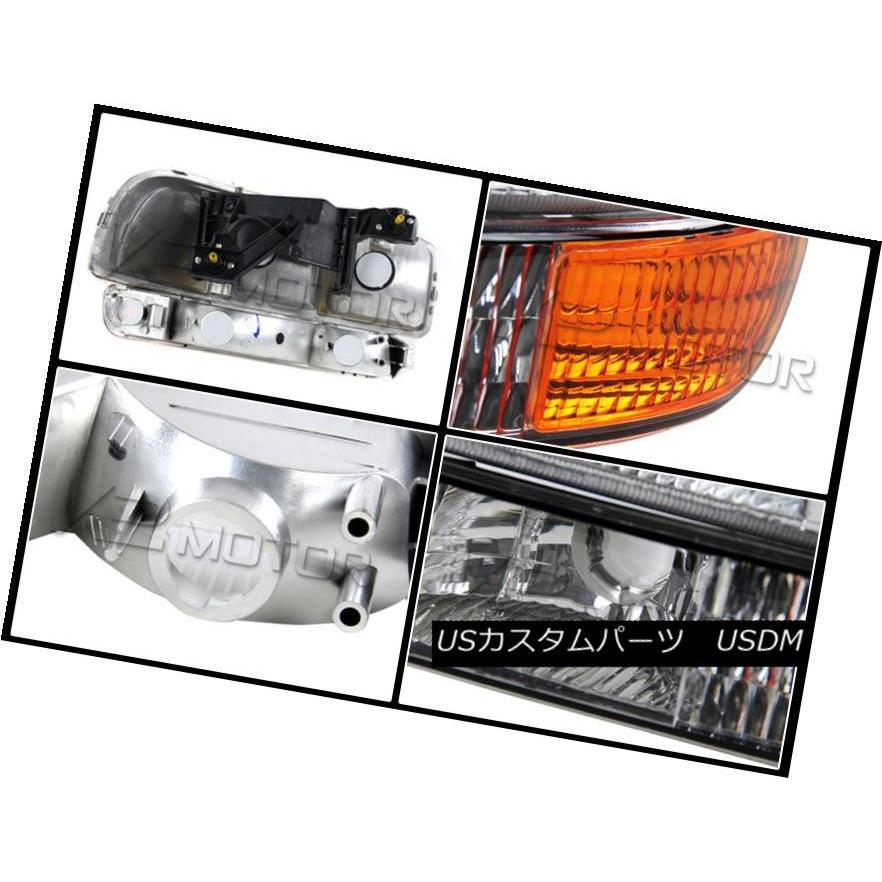 テールライト 2000-2006 GMC Yukon XLクロームヘッドライト+バーン </ wbr>、ランプごと+クロームクリアテールライの画像