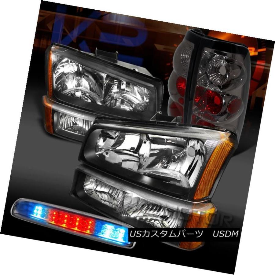テールランプ 03-06 Silverado Blackヘッドバンパーライト+スモークテール+せつ然たるLED 3立ちふさがる照明ランプ 03-06 Silver