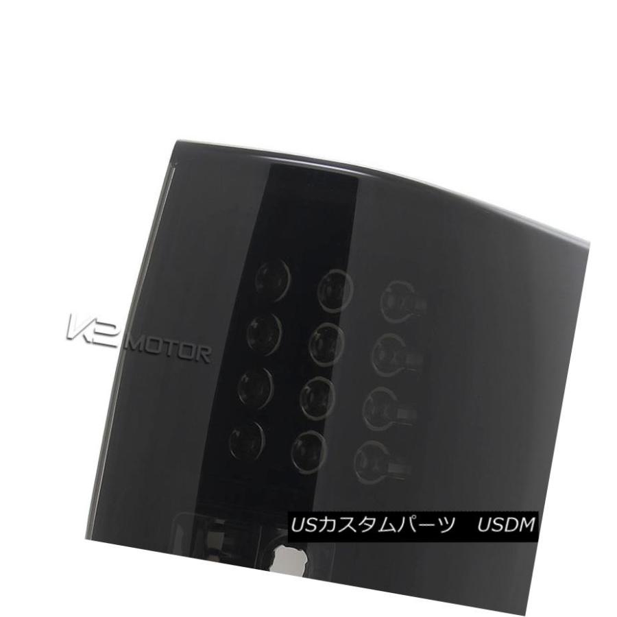 テールライト 09-14 Ford F150ピックアップピアノブラックダークスモークLEDテールライトブレーキランプ 09-14 Ford F150の画像