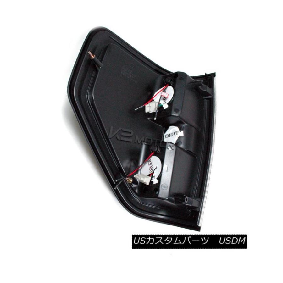 テールライト 09-14 Ford F150ピックアップピアノブラックダークスモークLEDテールライトブレーキランプ 09-14 Ford F150の画像