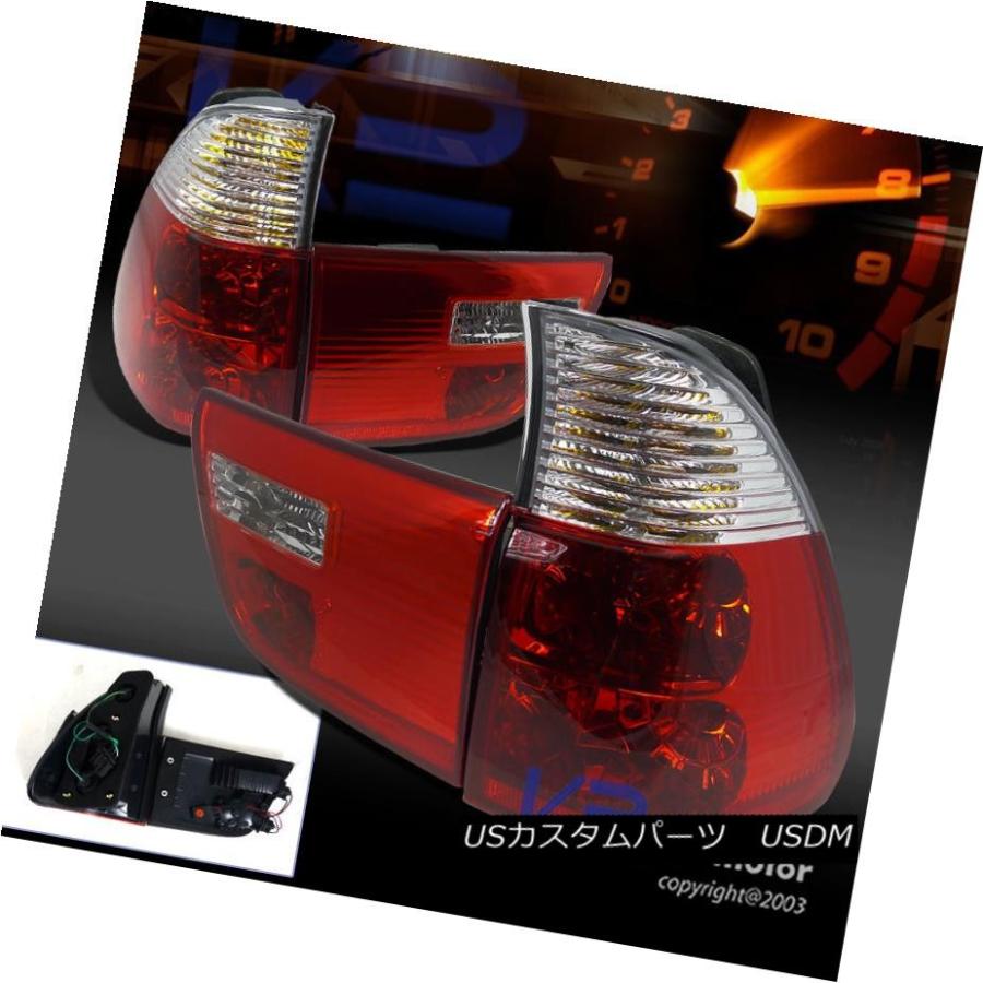 テールライト 2000-2005 BMW X5ユーロレッド/クリアレンズテールブレーキライトE53 2000-2005 BMW X5 Euro Red