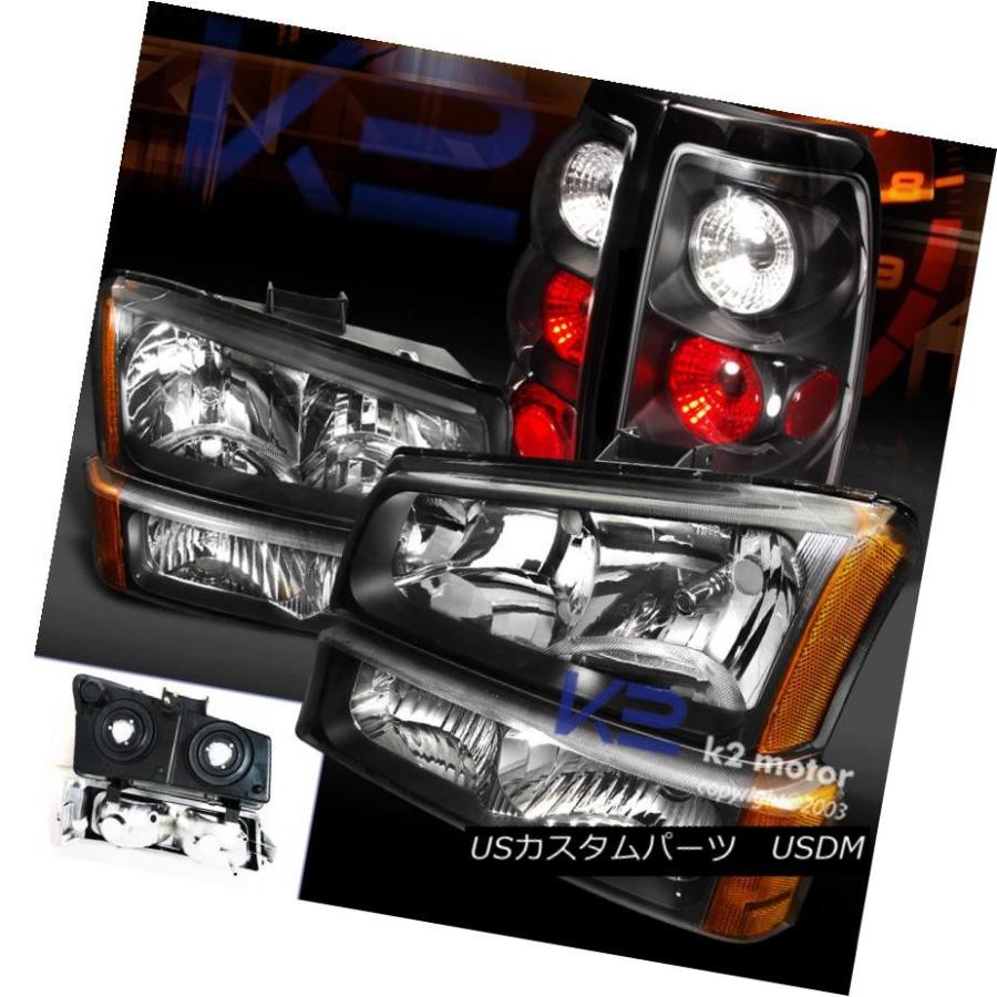 テールライト ユーロブラック2003-2006シルバードヘッドライト+バウワー PERランプ+テールブレーキライト6PCS