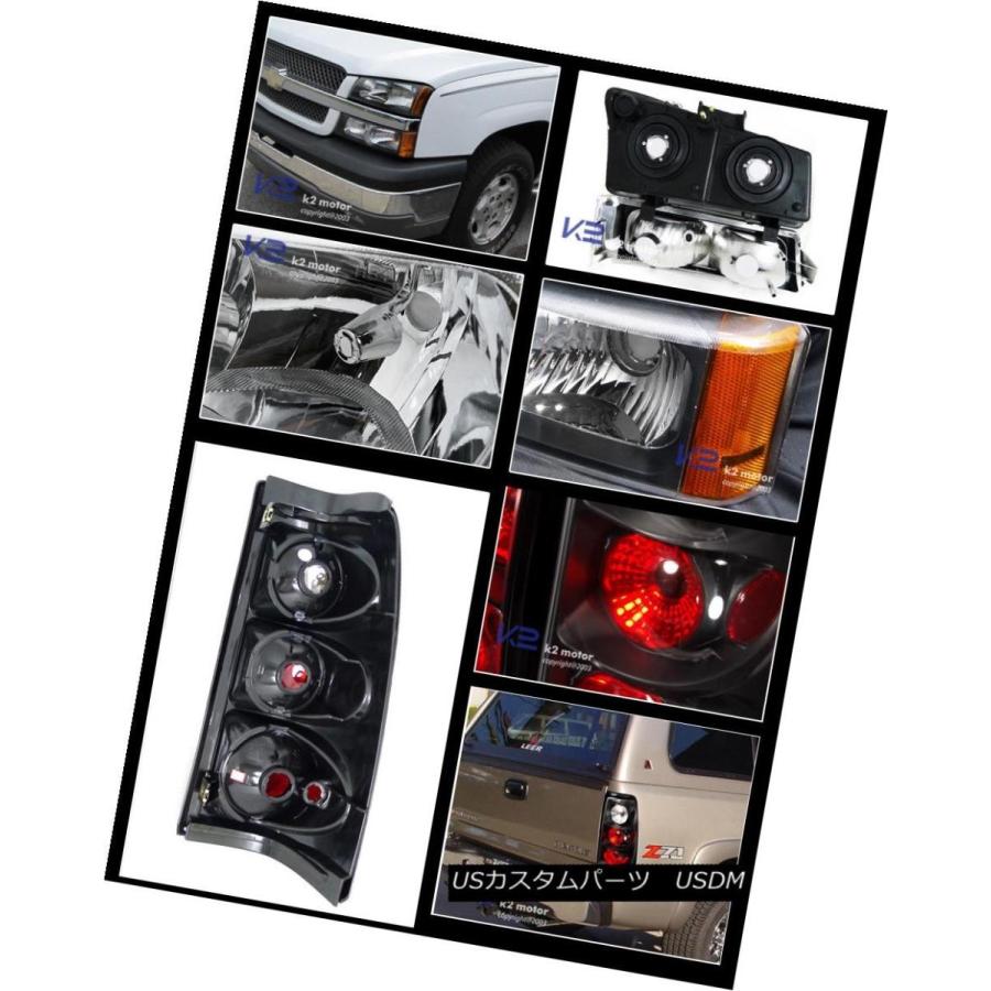テールライト ユーロブラック2003-2006シルバードヘッドライト+バウワー PERランプ+テールブレーキライト6PCSの画像