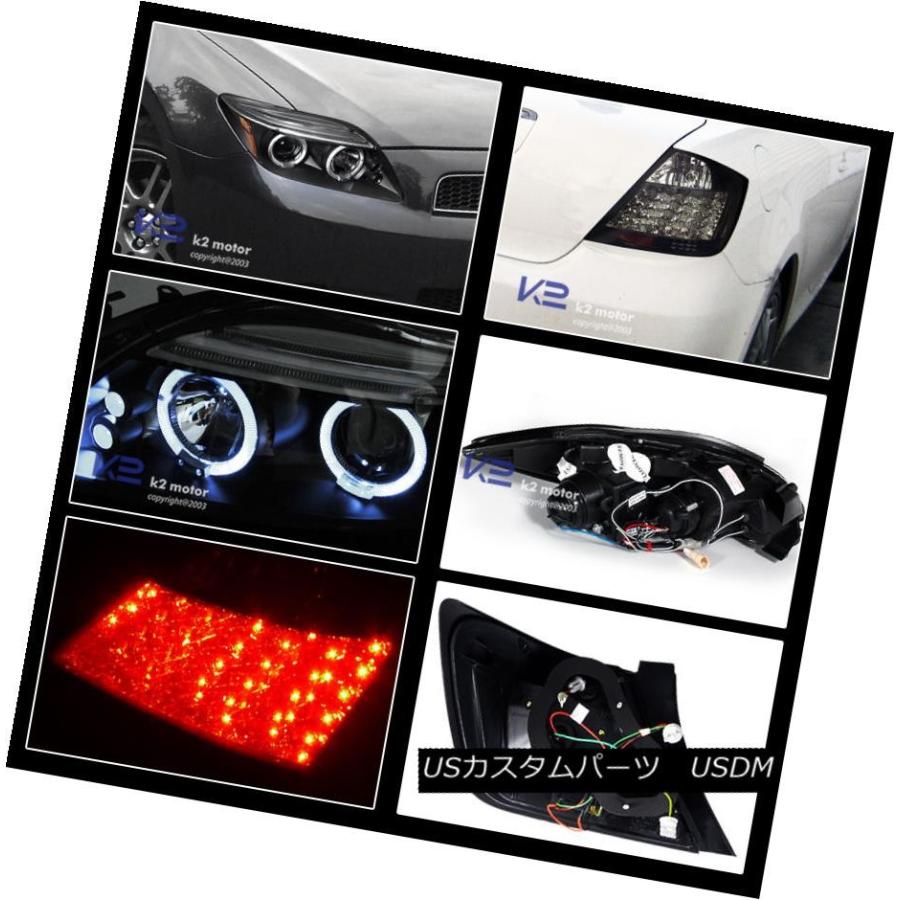 テールライト 05-10 SCION tC LEDハローブラックプロジェクターヘッドライト+グロー SSY BLACK LEの画像