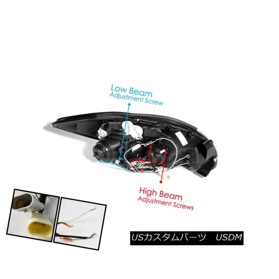 テールライト 05-10 SCION tC LEDハローブラックプロジェクターヘッドライト+グロー SSY BLACK LEの画像